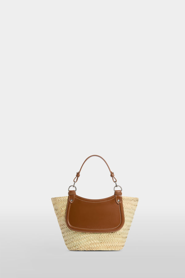 Borsa di Paglia Media Marrone