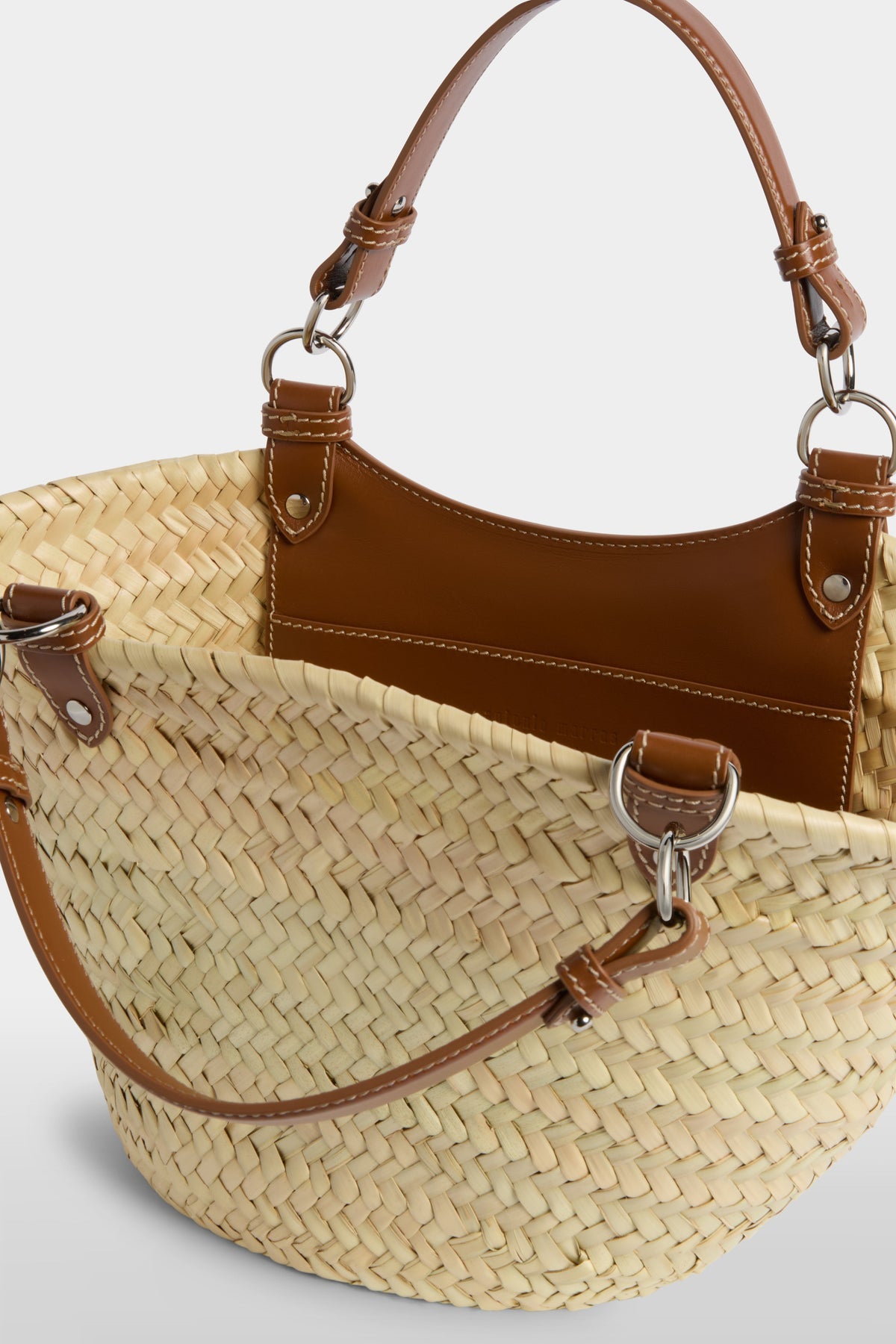 Brown Medium Straw Bag