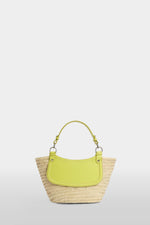 Yellow Medium Straw Bag