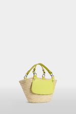 Yellow Medium Straw Bag