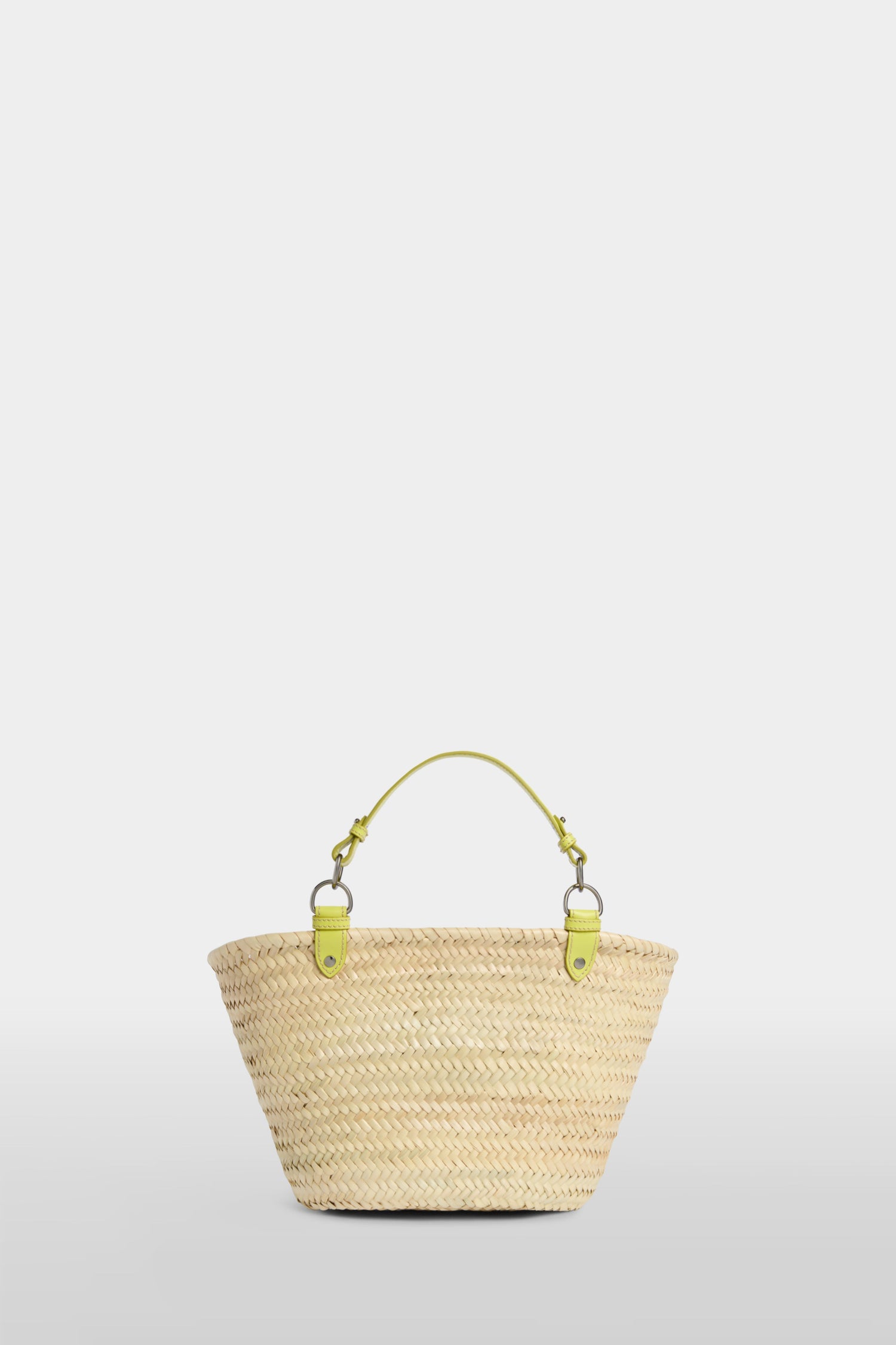 Yellow Medium Straw Bag
