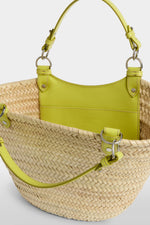 Yellow Medium Straw Bag
