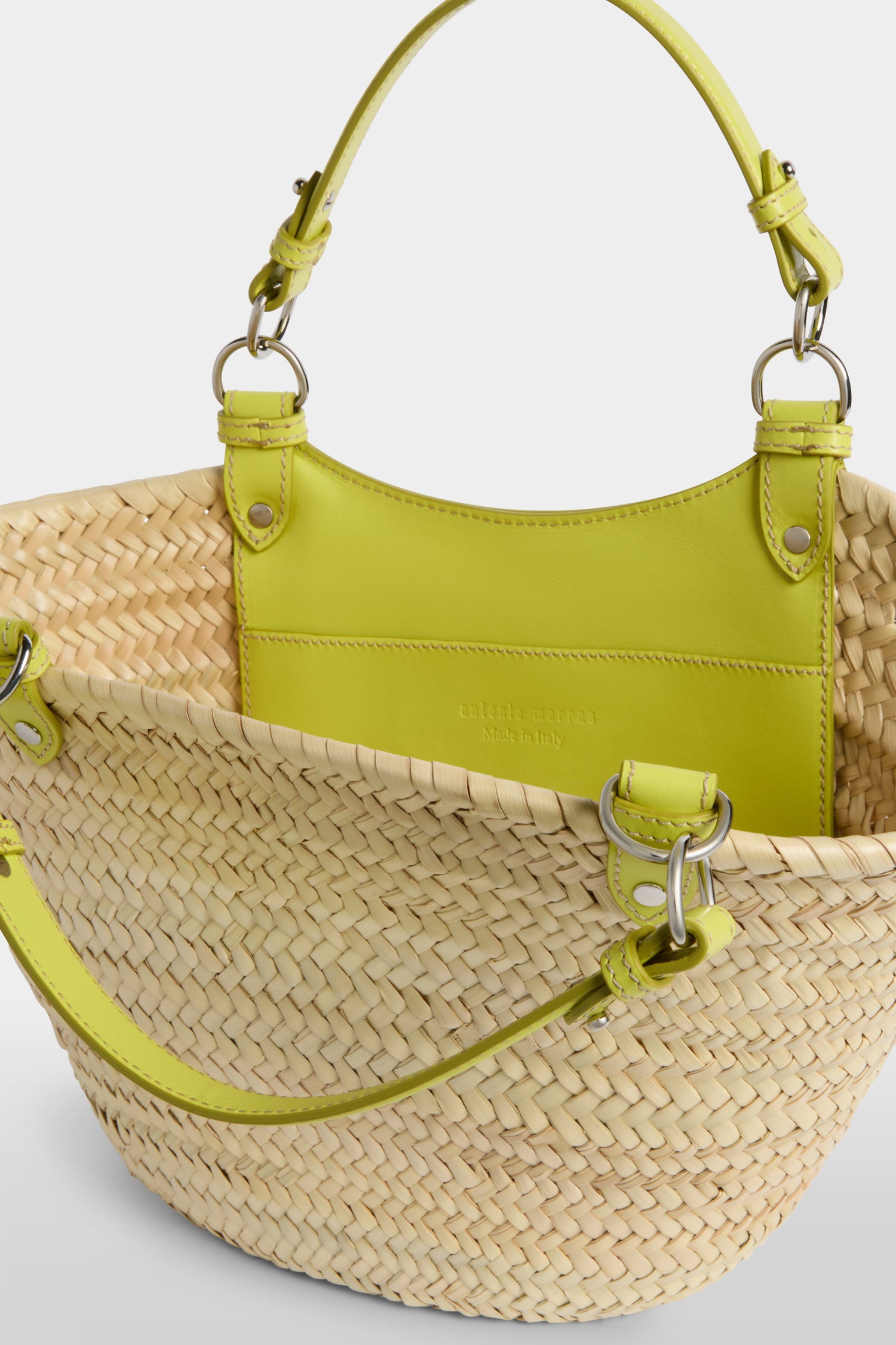 Yellow Medium Straw Bag
