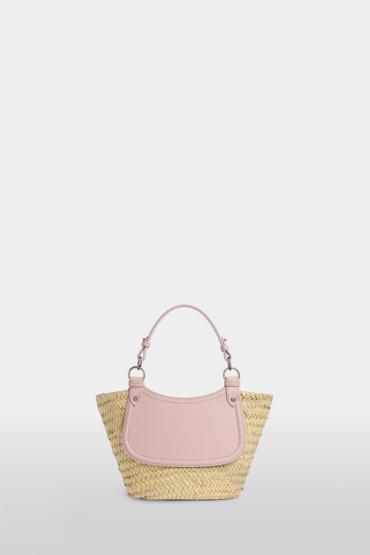 Pink Medium Straw Bag