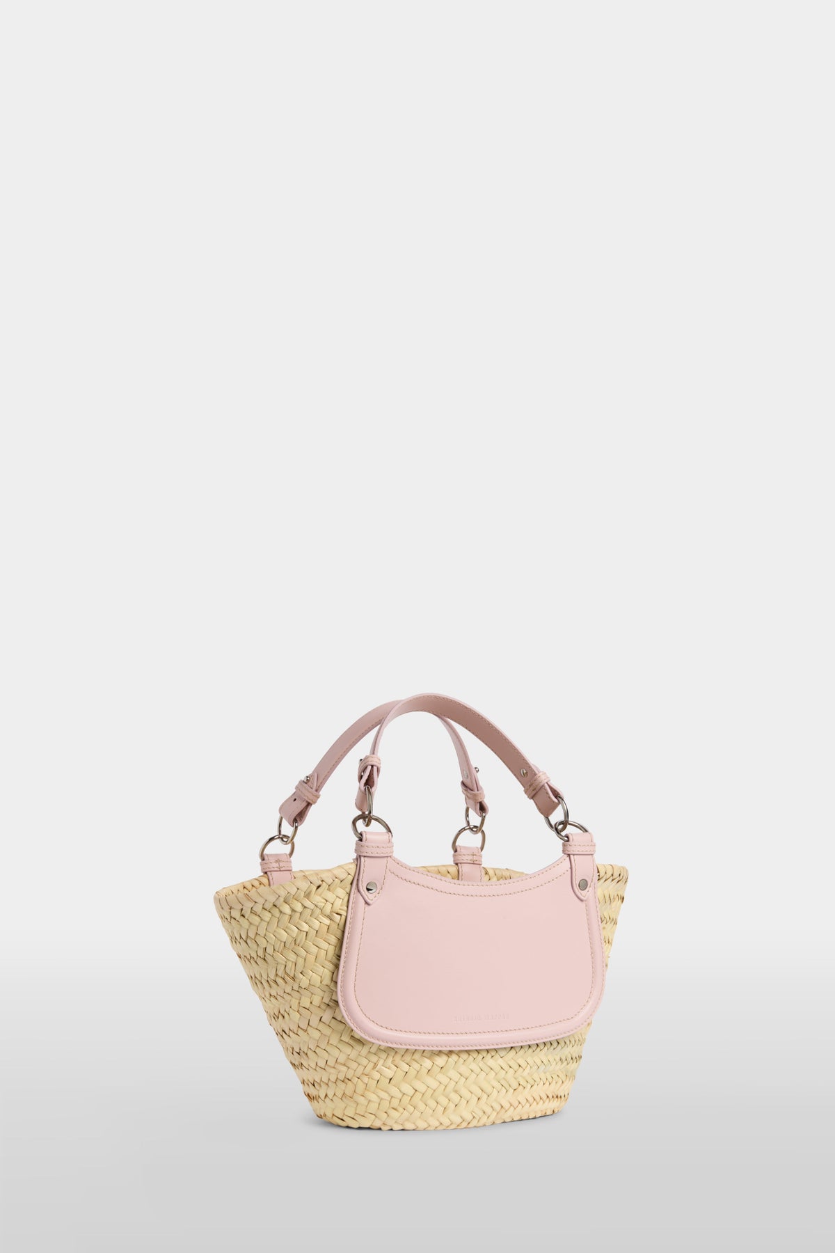 Pink Medium Straw Bag