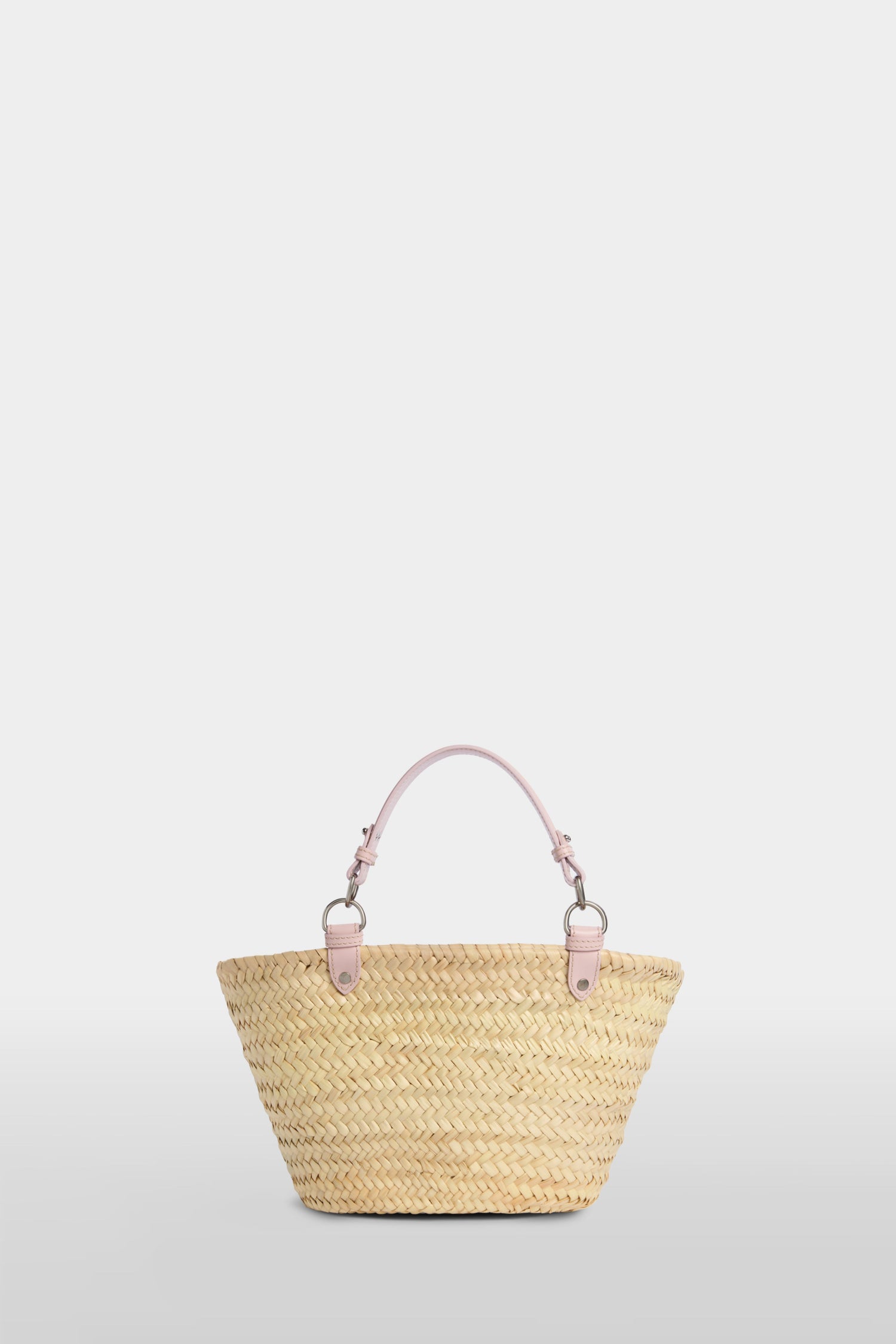 Borsa di Paglia Media Rosa