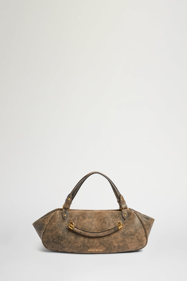 Borsa Antine Effetto Vintage Marrone