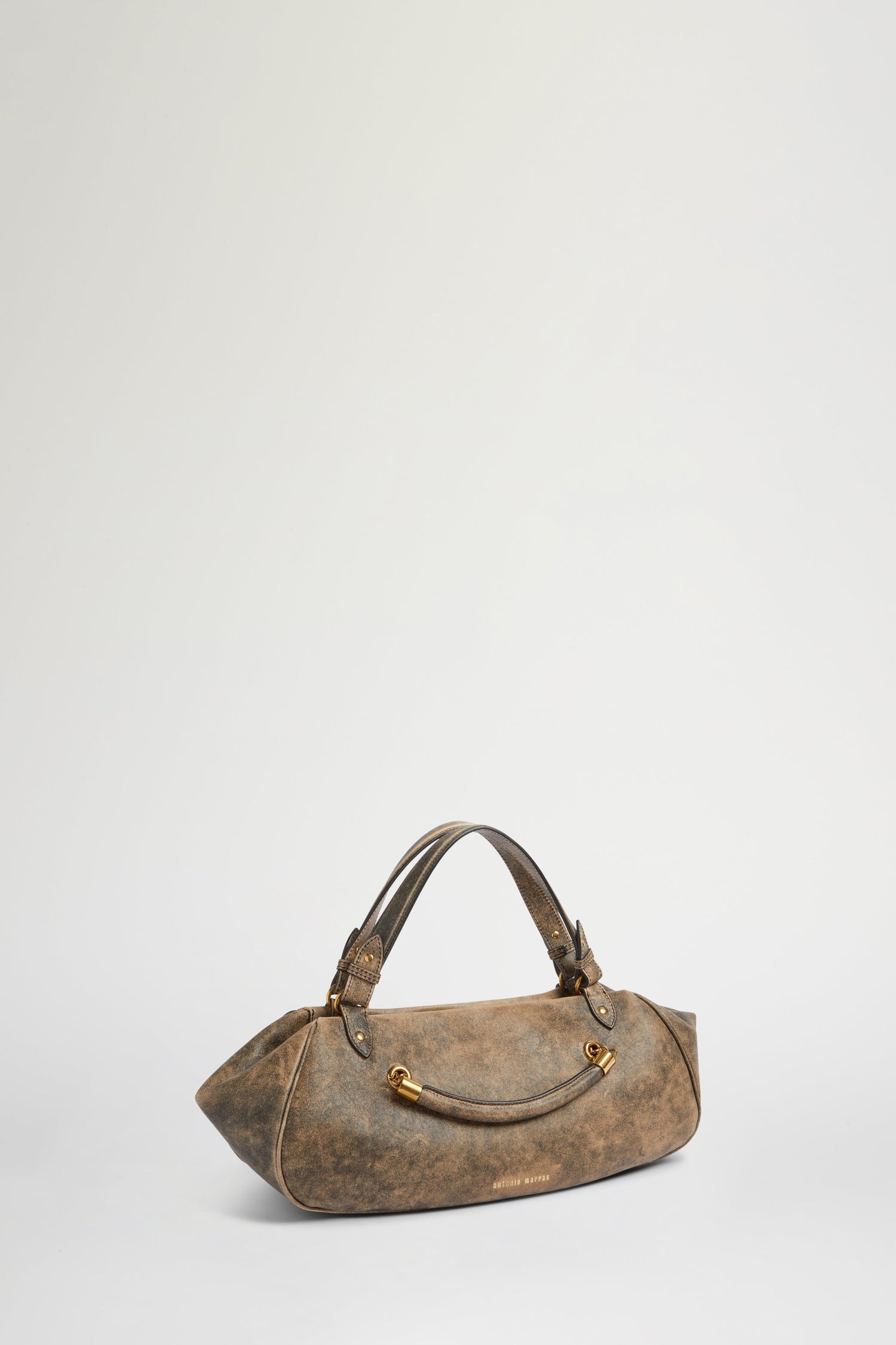 Borsa Antine Effetto Vintage Marrone