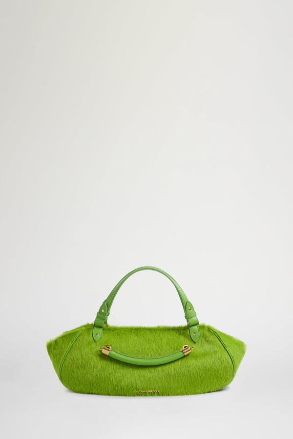 Green Antine Pony-Effect Bag