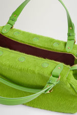 Green Antine Pony-Effect Bag