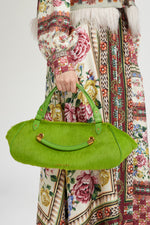 Green Antine Pony-Effect Bag