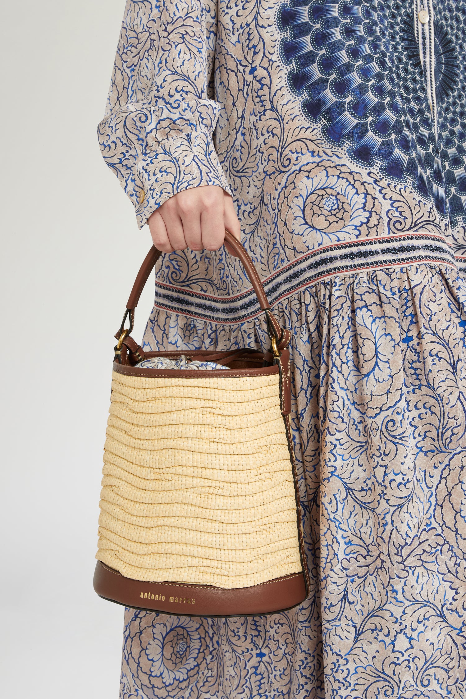 Borsa Consuelo in Rafia Beige