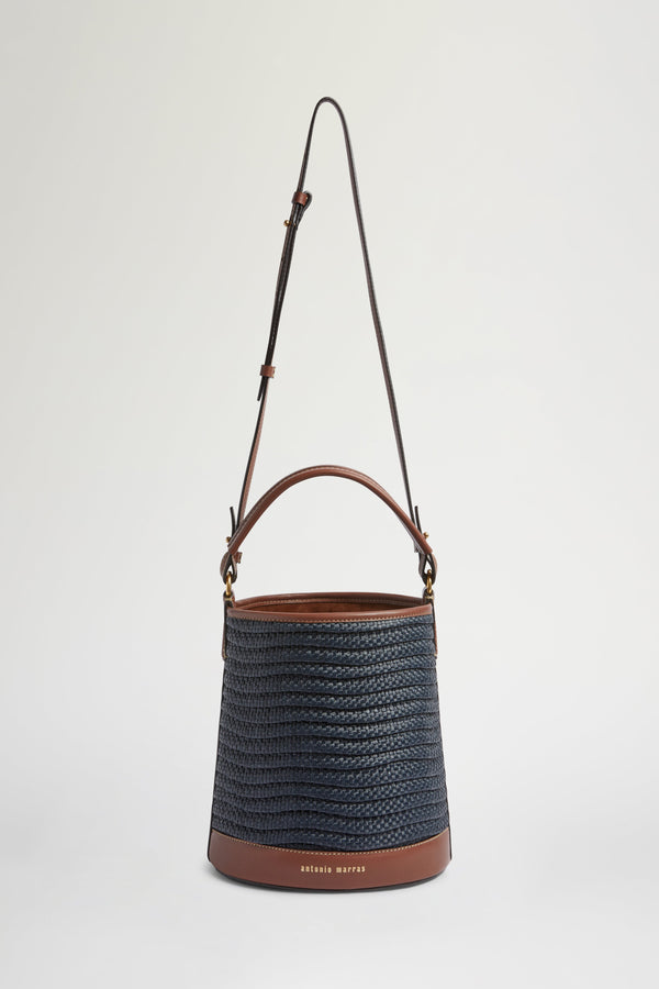 Borsa Consuelo in Rafia Blu