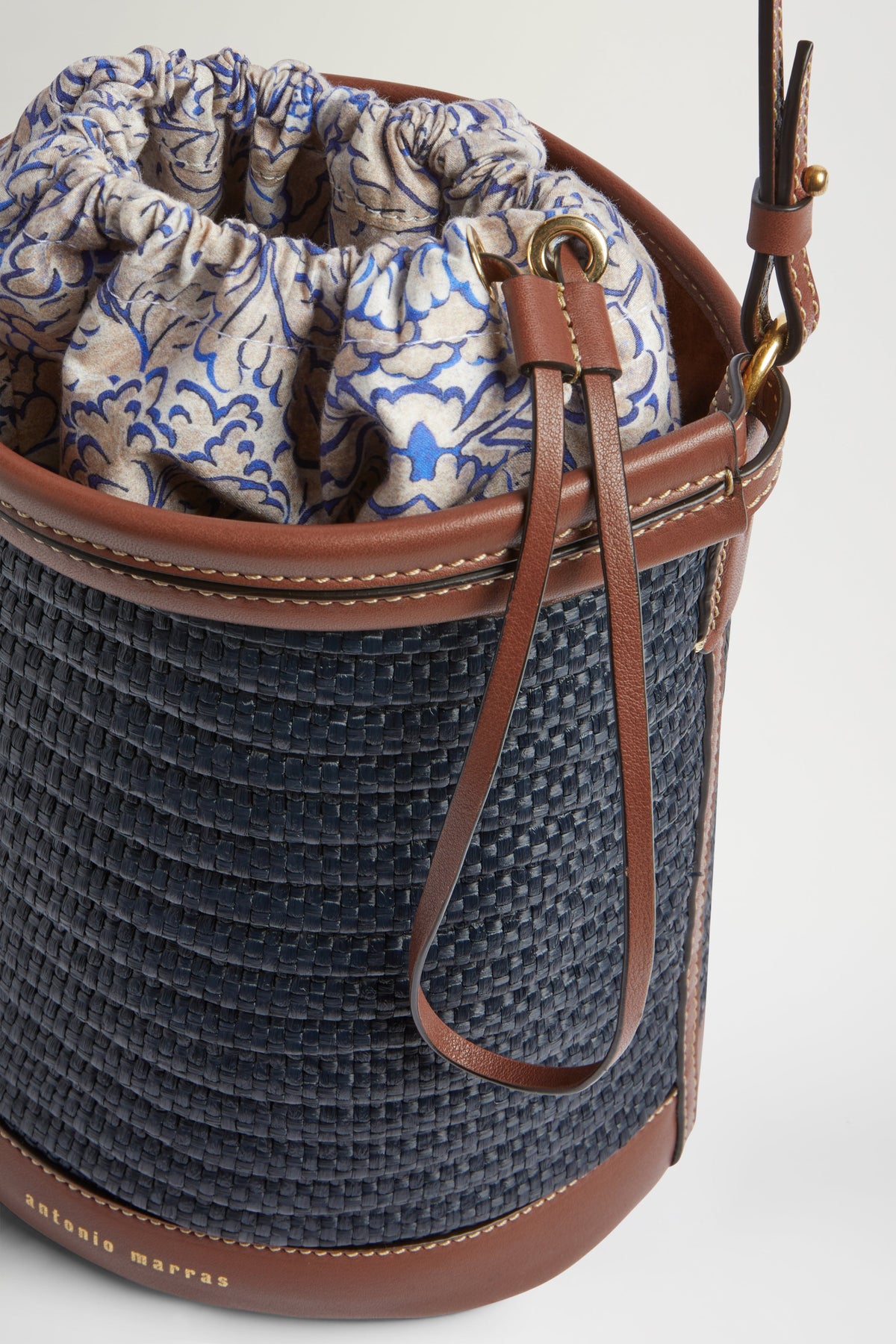 Consuelo Bag in Blue Raffia