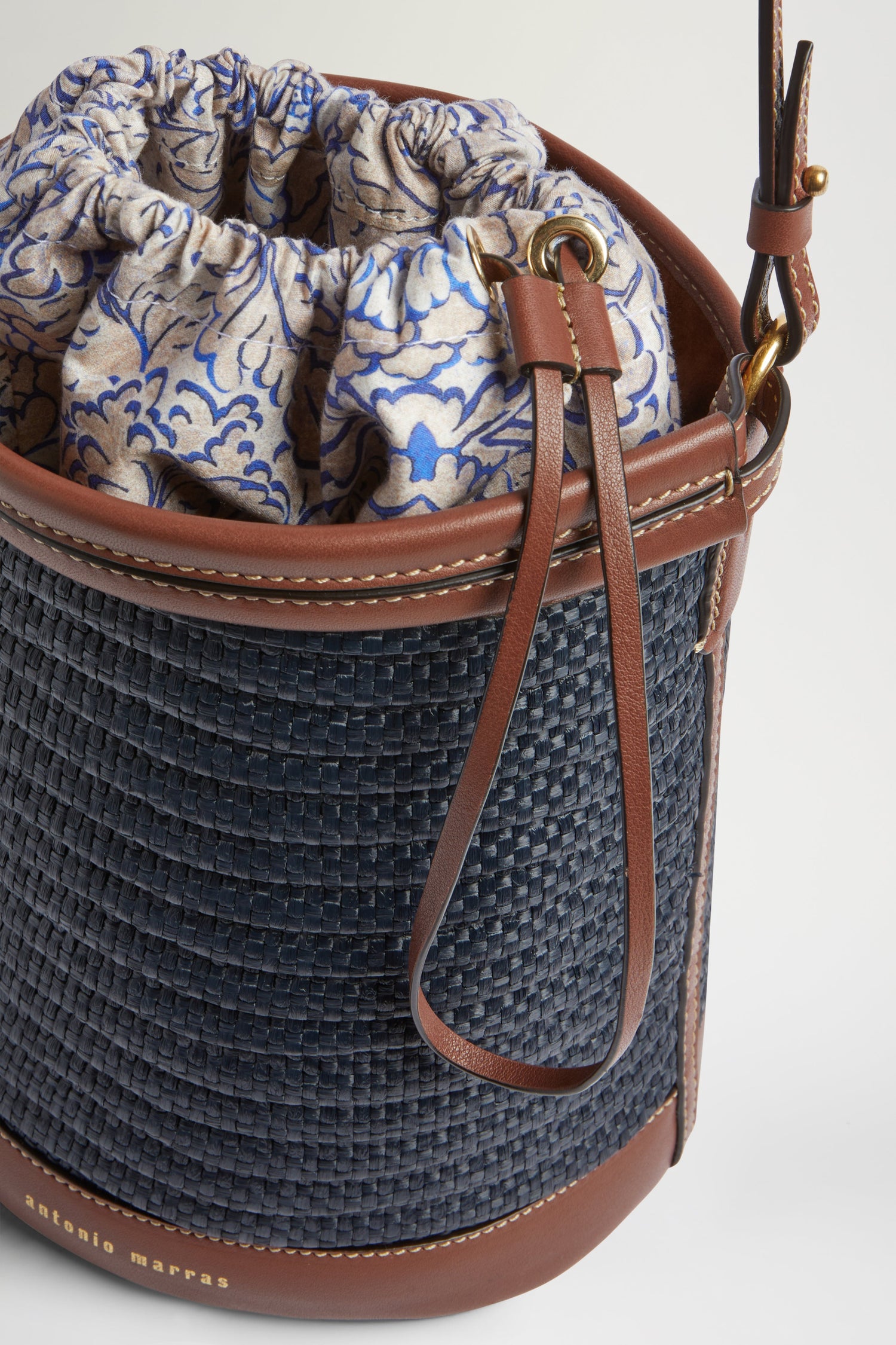 Consuelo Bag in Blue Raffia