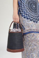 Consuelo Bag in Blue Raffia