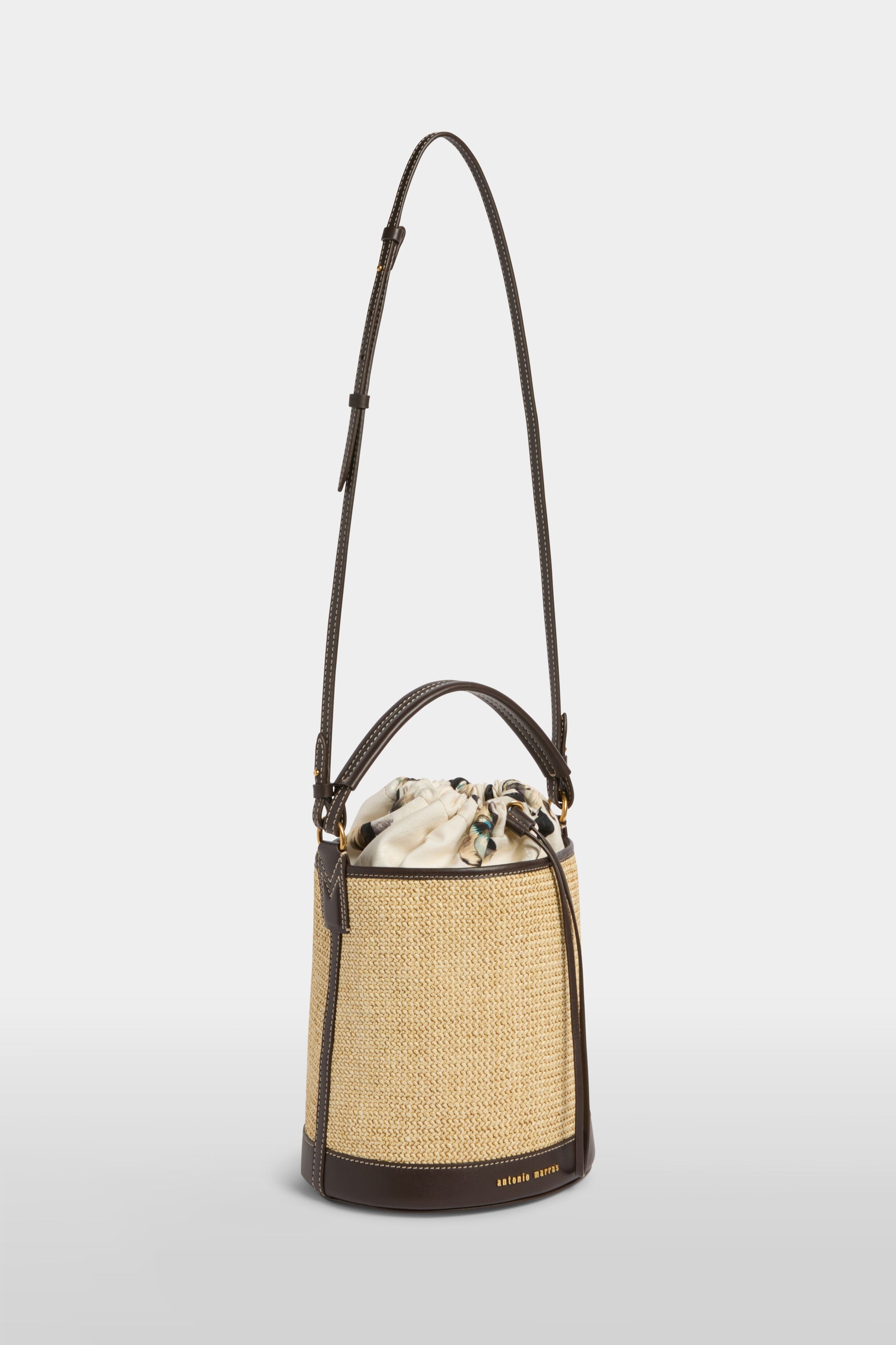 Sac Bandoulière Antonio Marras Vert Brodé Fleurs - Double Compartiment - Neuf Sans étiquette