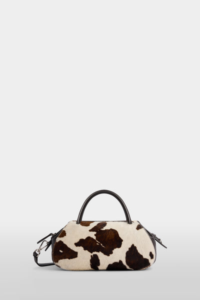 Antine Bag Small in Cavallino con Stampa Mucca