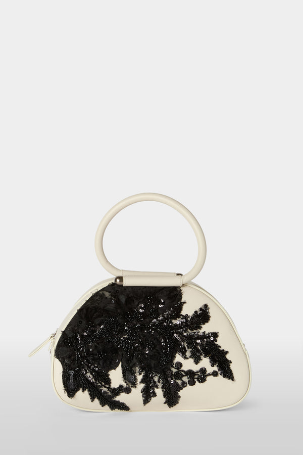 Caragol Bag Avorio con Ricamo