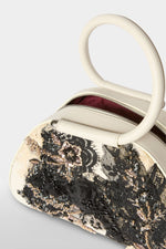 Caragol Bag Avorio con Pizzo e Ricamo
