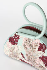 Turquoise Caragol Bag with Embroidery