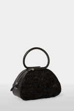 Black Caragol Bag with Sequin Embroidery
