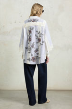 Patchwork Robespierre With Rose Embroidery