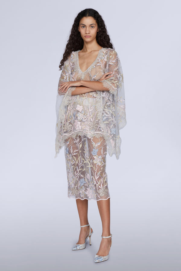 Embroidered Lace Blouse