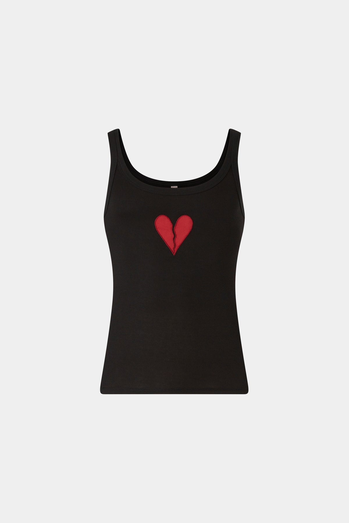 Canotta Cuore Spezzato Nera