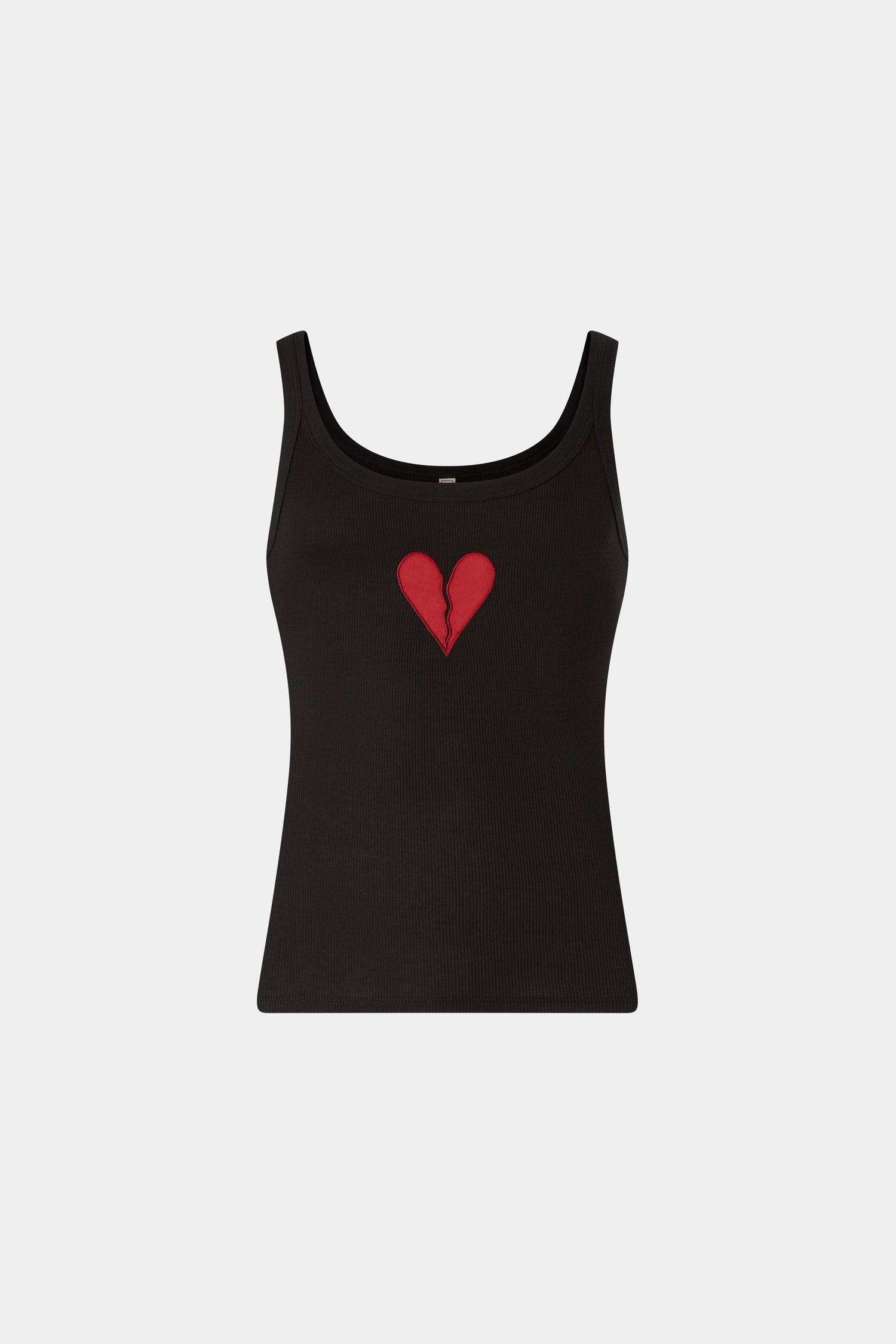 Canotta Cuore Spezzato Nera