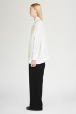 Camicia Bianca in Cotone con Perline