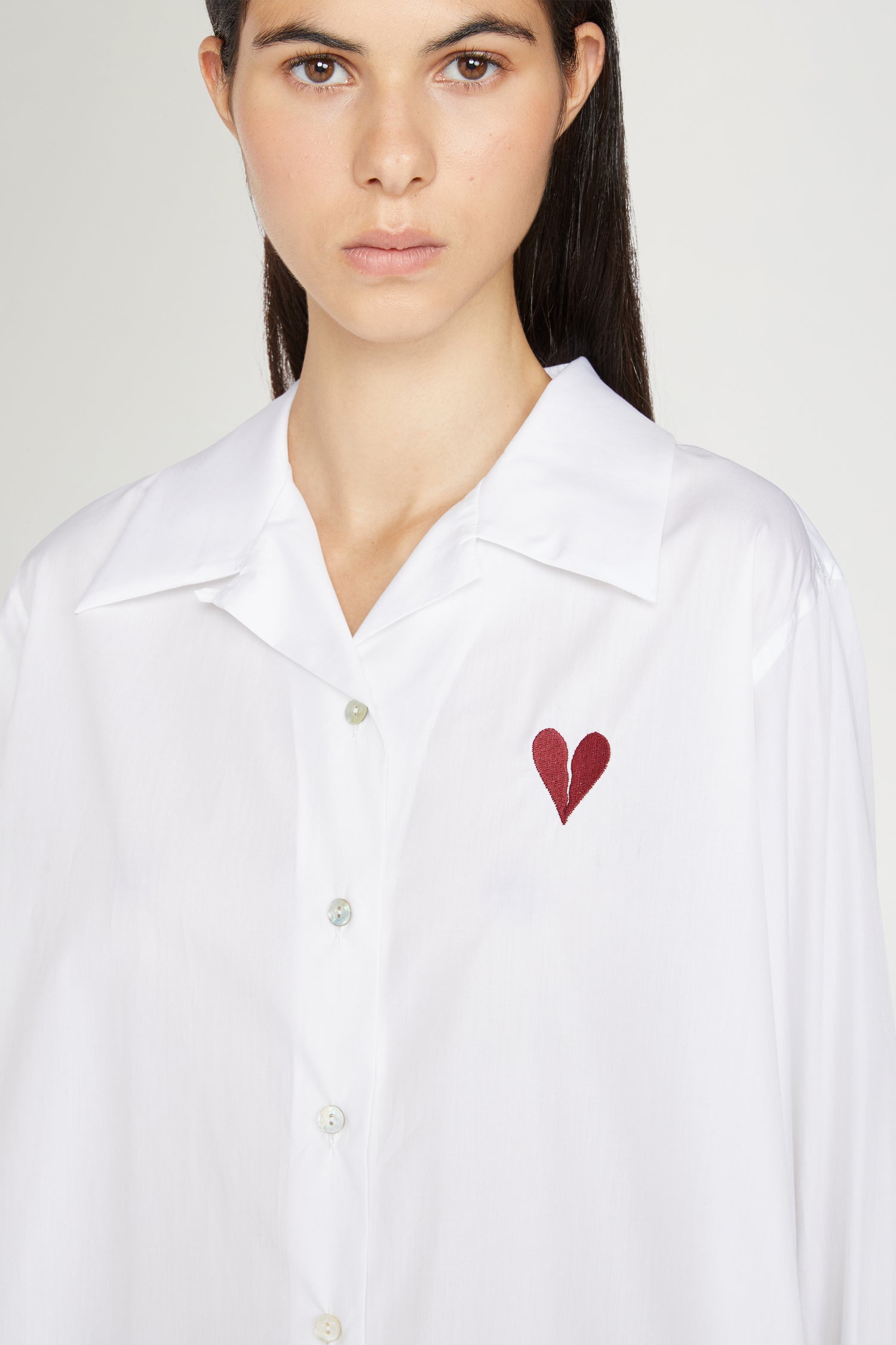 Broken Heart Shirt White