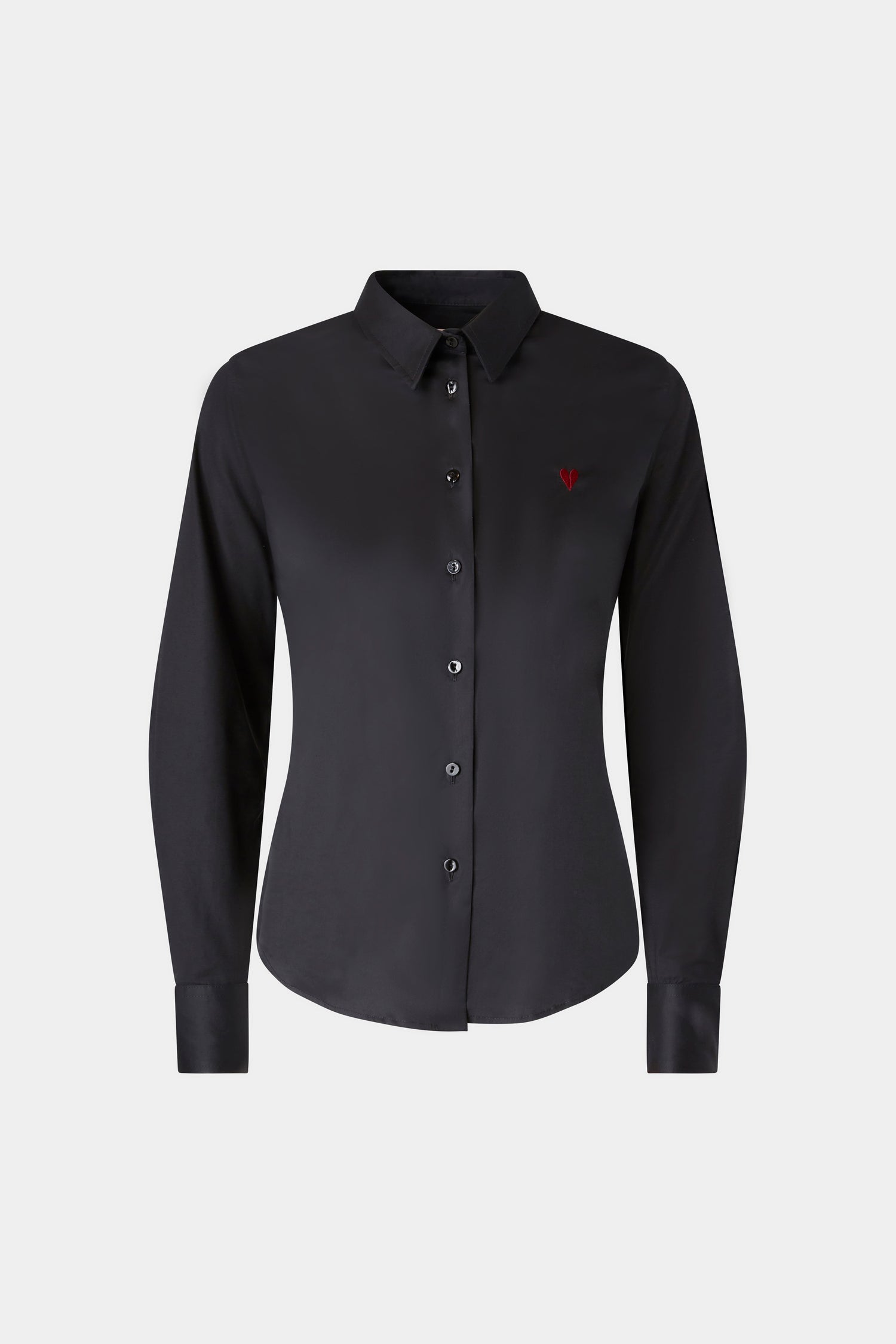 Maglietta Slim Cuore Spezzato Nera