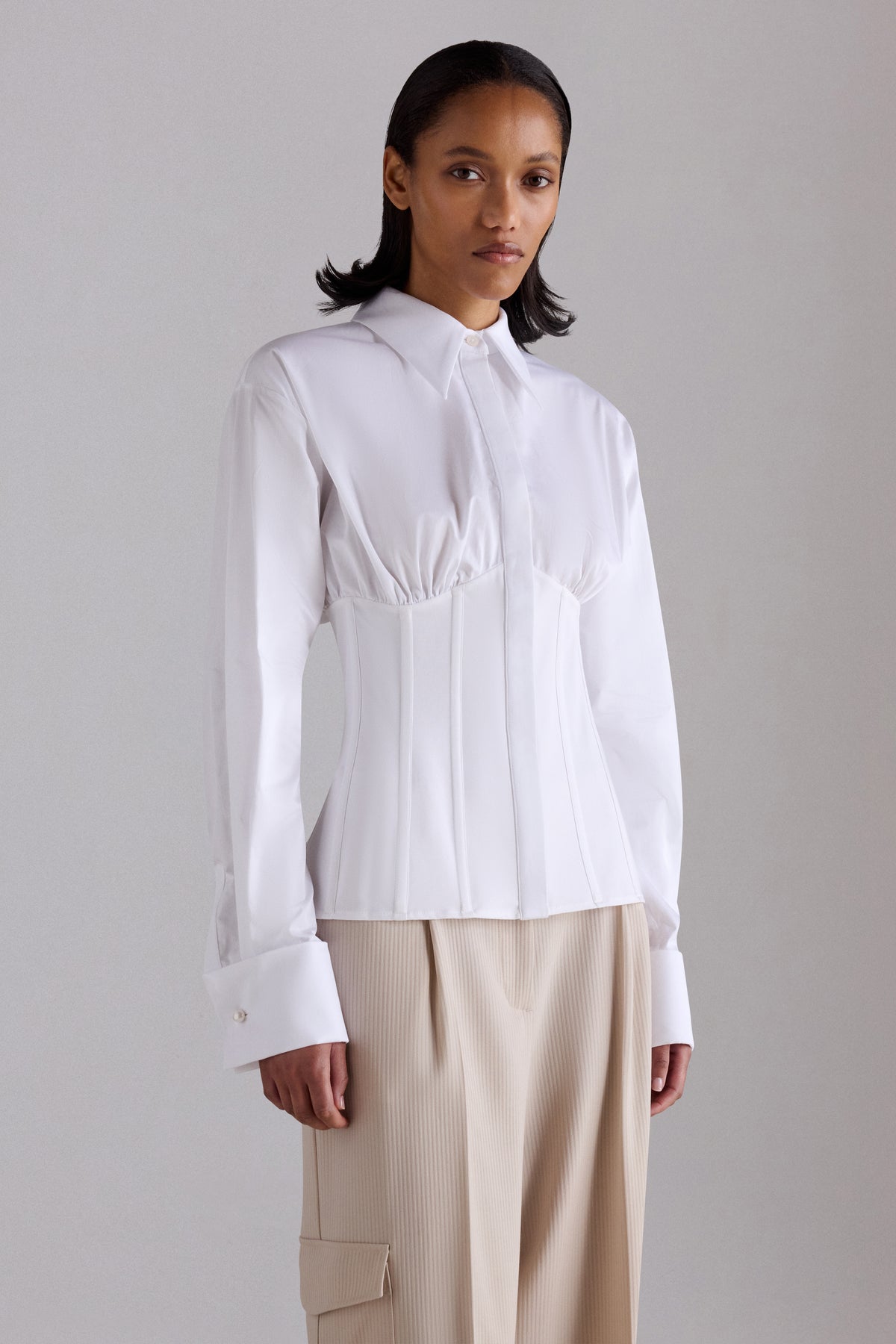 Camicia Bianca con Fiocco
