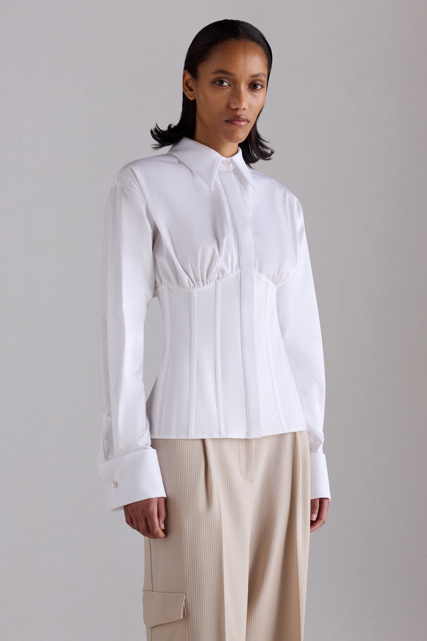 Camicia Bianca con Fiocco