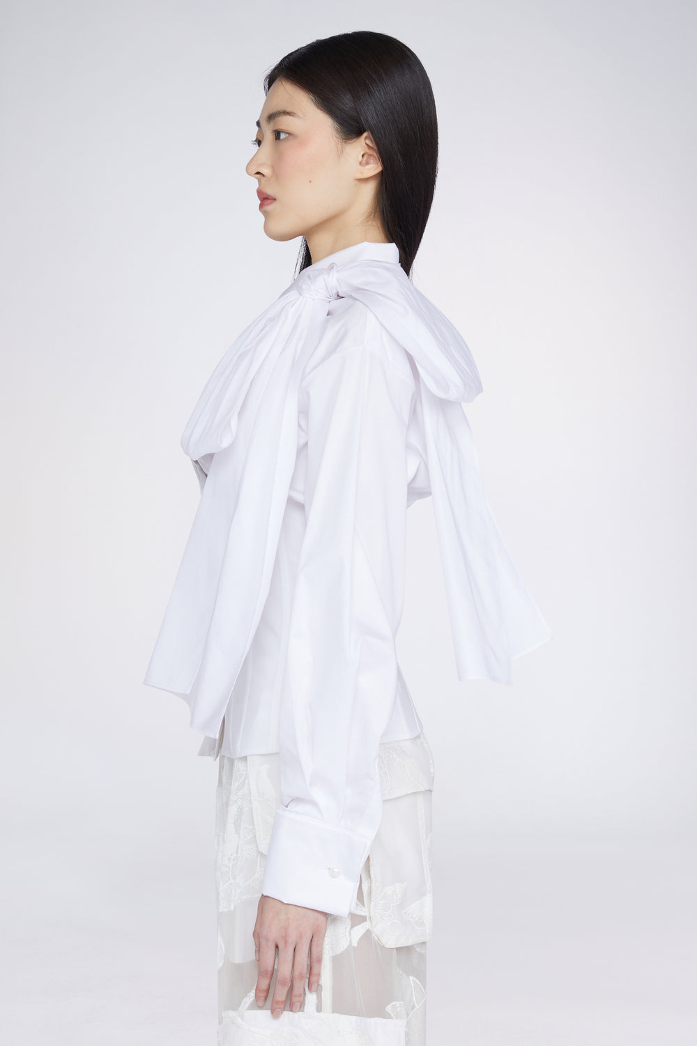 White Shirt with Bow