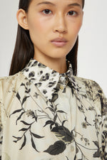 Abito Camicia Stampa Tropicale