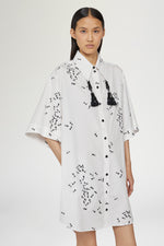 Abito Camicia con Stampa Formiche