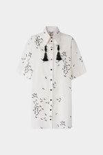 Abito Camicia con Stampa Formiche