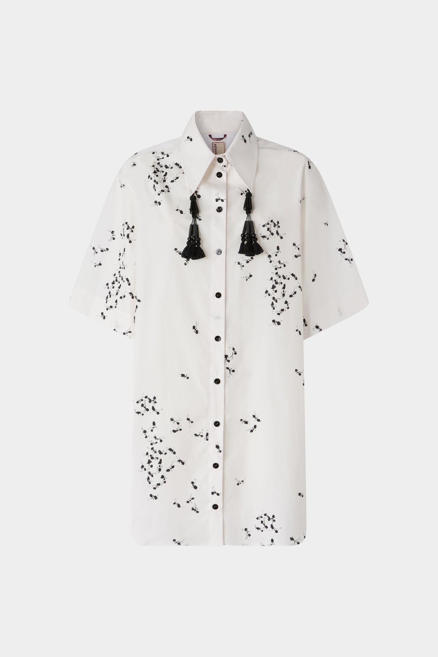 Abito Camicia con Stampa Formiche