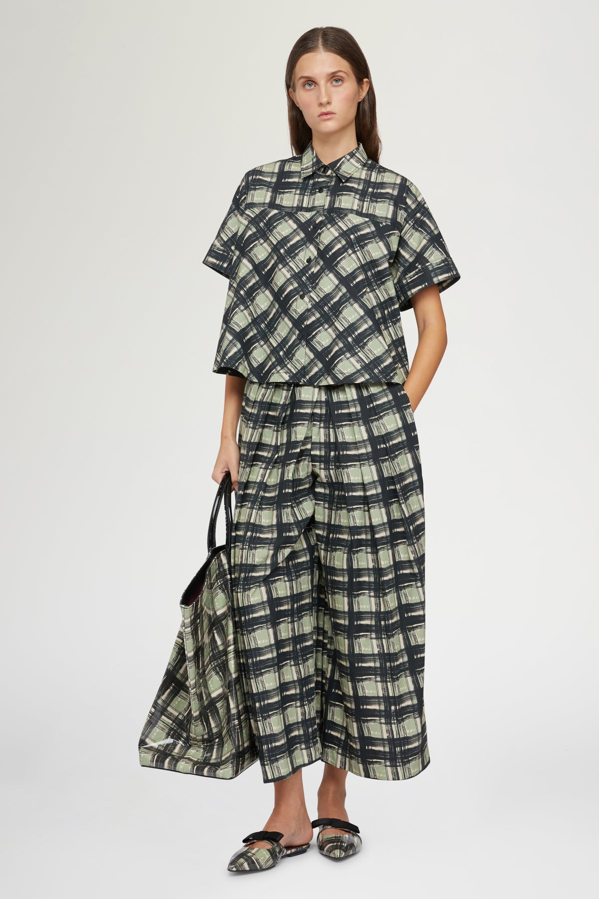 Camicia Maniche Corte Quadri