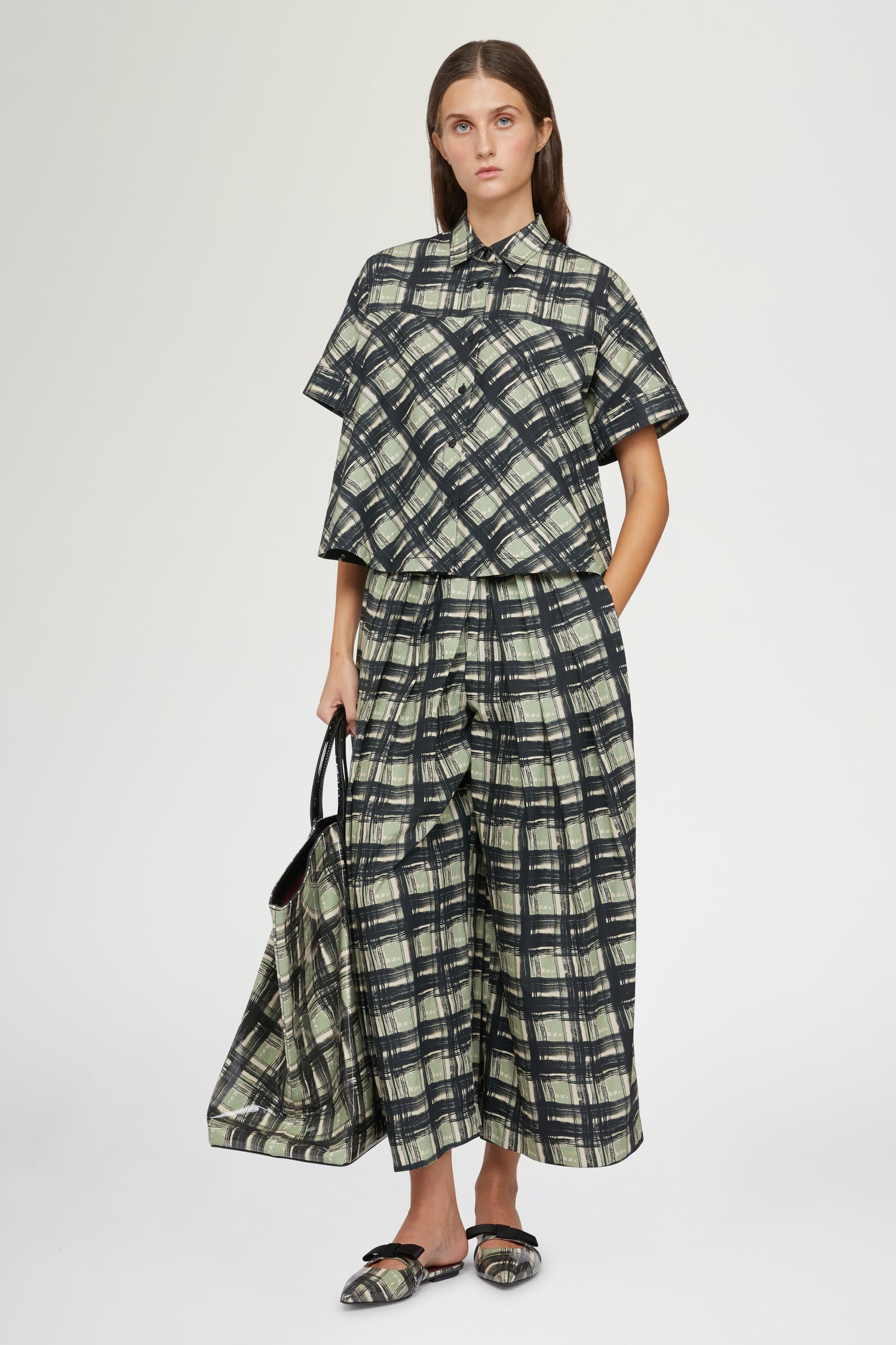 Camicia Maniche Corte Quadri