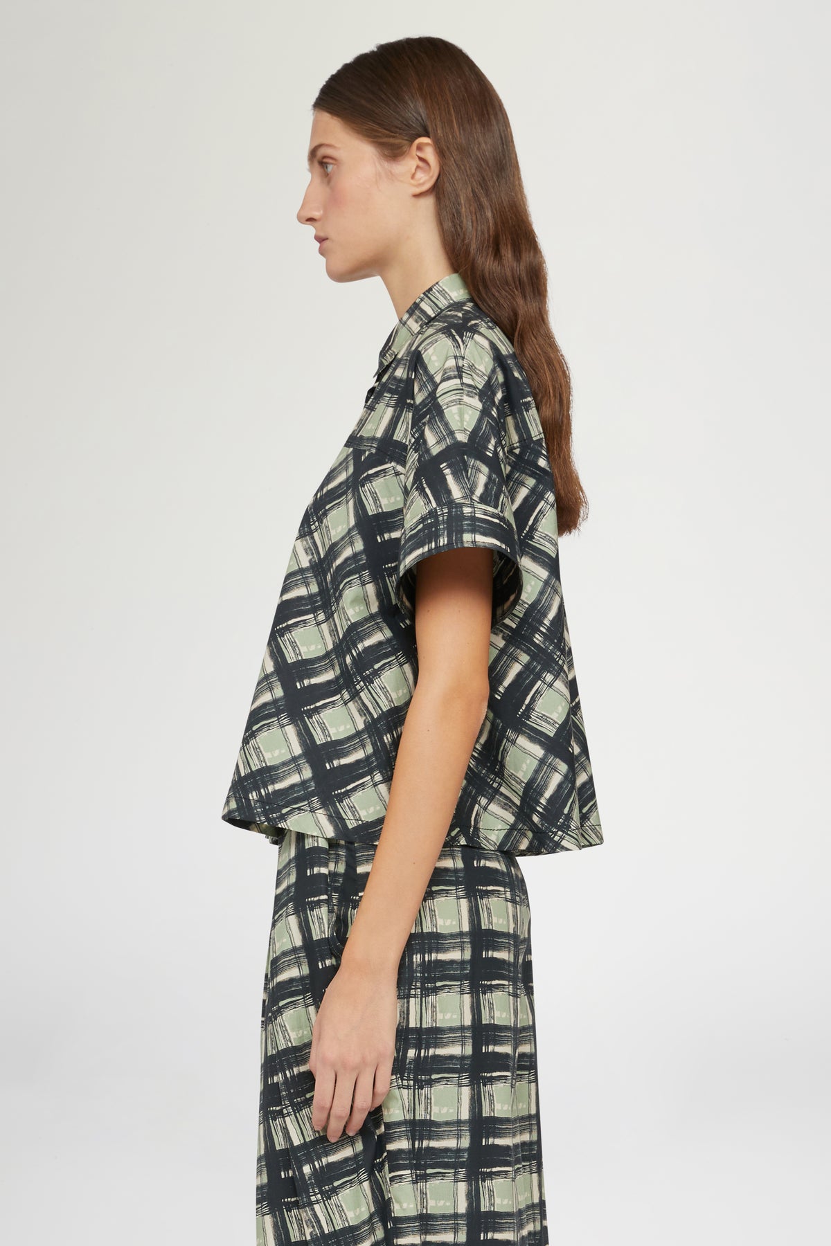 Camicia Maniche Corte Quadri