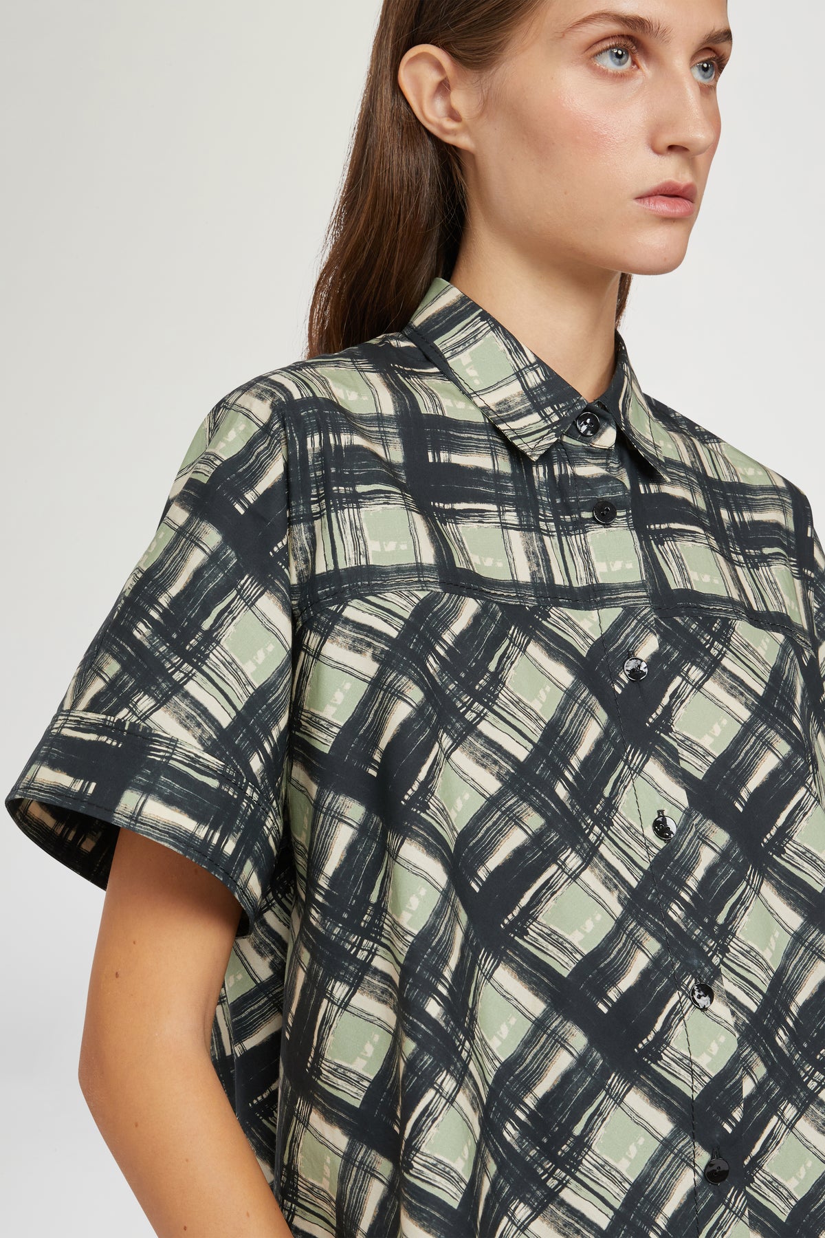 Camicia Maniche Corte Quadri