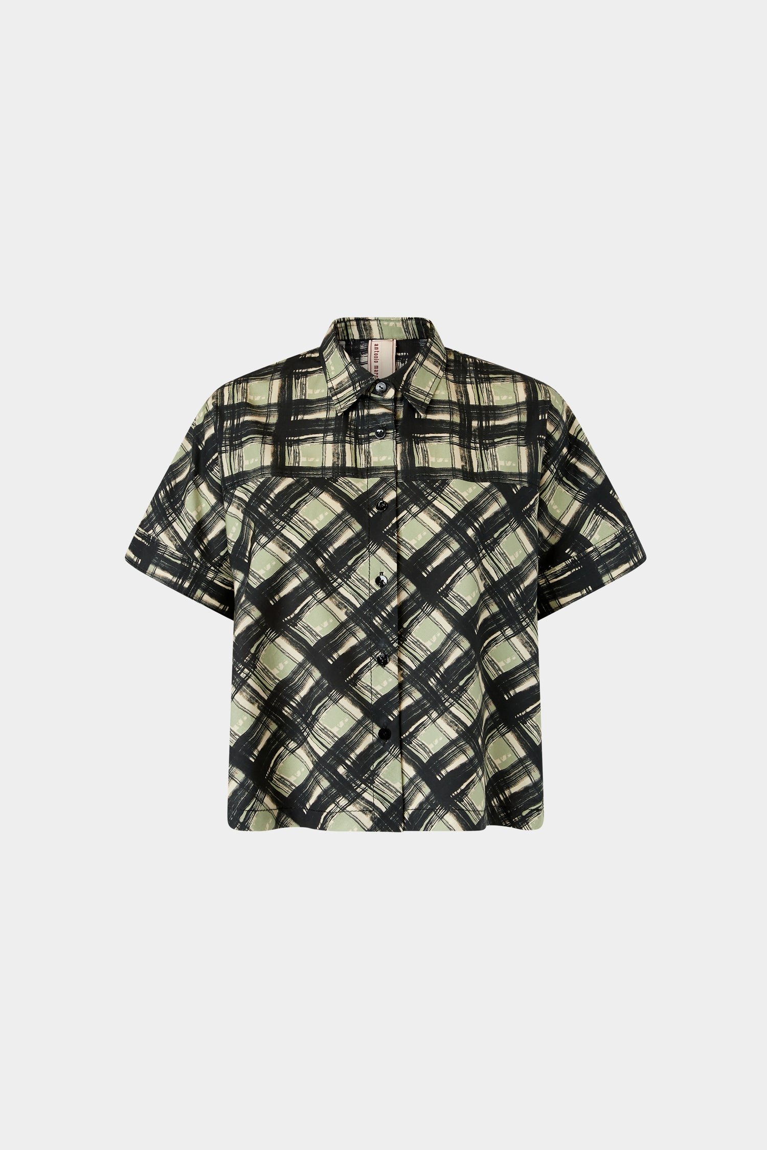 Camicia Maniche Corte Quadri