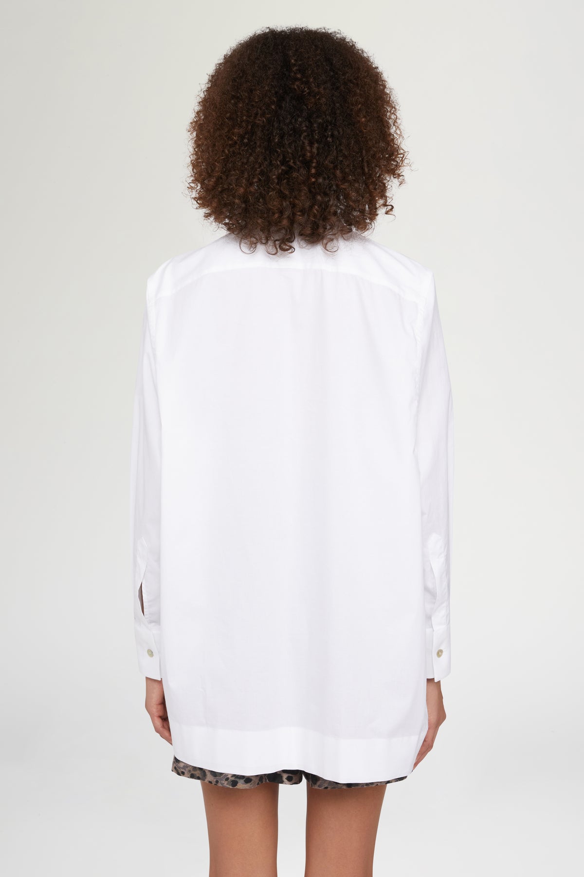 White Shirt Black Embroideries