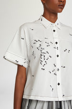 Camicia Corta Stampa Formiche