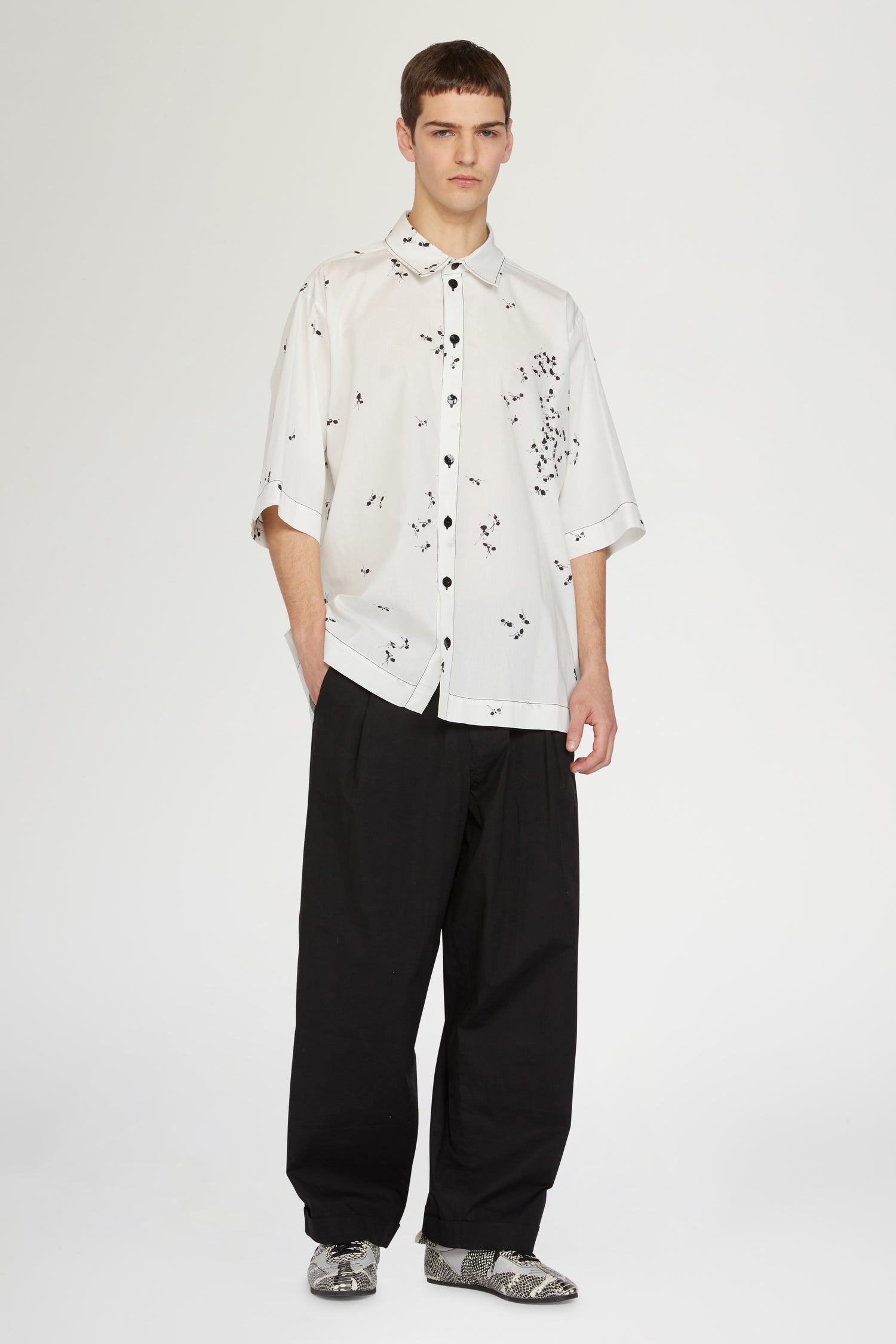 Shirt with Ant Print