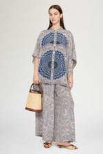Camicia di Cotone con Stampa Mandala