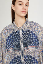 Camicia di Cotone con Stampa Mandala